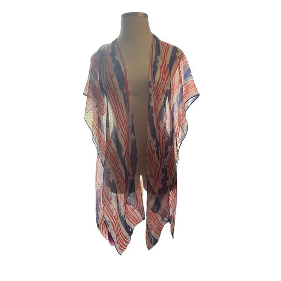 Style Plus Boutique Tops - Style Plus Boutique Size One Size White Print Vest